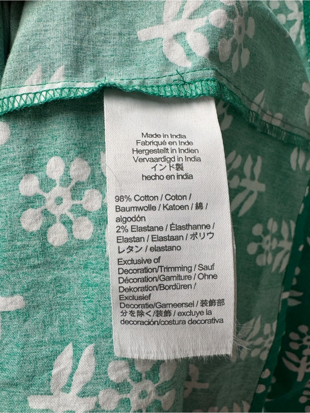 J. Crew Factory Block-Print Puff-Sleeve Midi Dress Emerald Beryl 10 - Picture 9 of 16